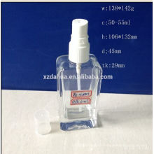 Flat and Square Glass Perfume Bottles 55ml on Sale